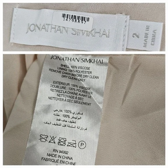 Jonathan Simkhai Morena Cut Out Midi Dress Size 2 - Picture 14 of 14